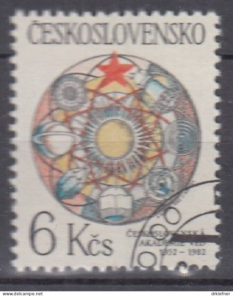 TSCHECHOSLOWAKEI  2684, Gestempelt, Akademie Der Wissenschaften, 1982 - Used Stamps