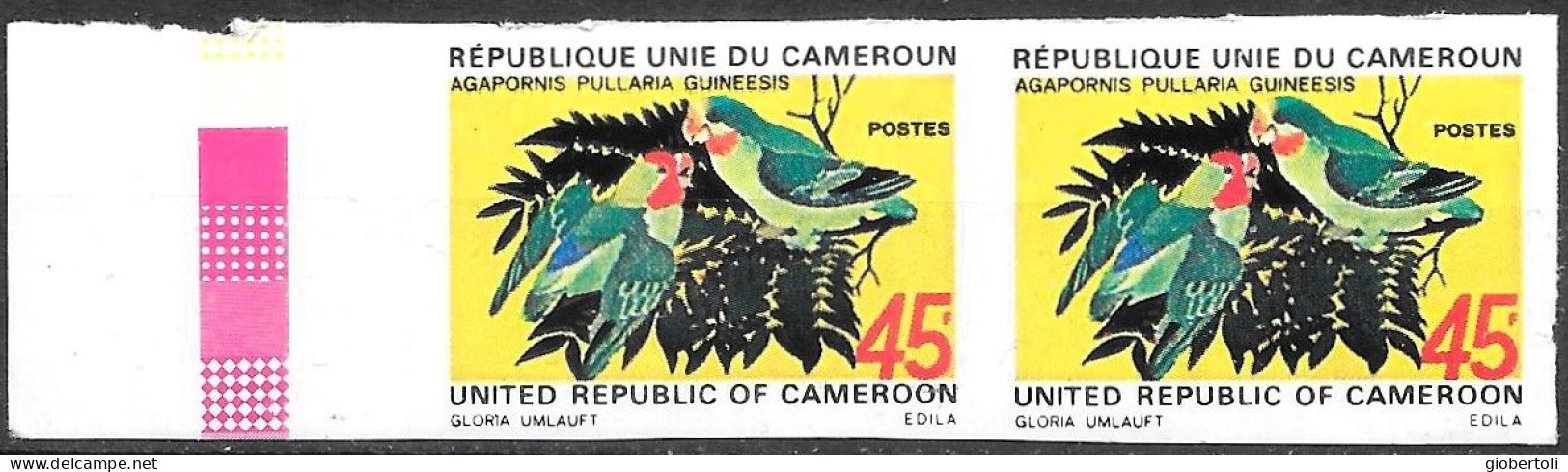 Camerun/Cameroon/Cameroun: Non Dentellato, Imperforate, Non Dentelé, Agapornis Pullaria Guineesis - Parrots