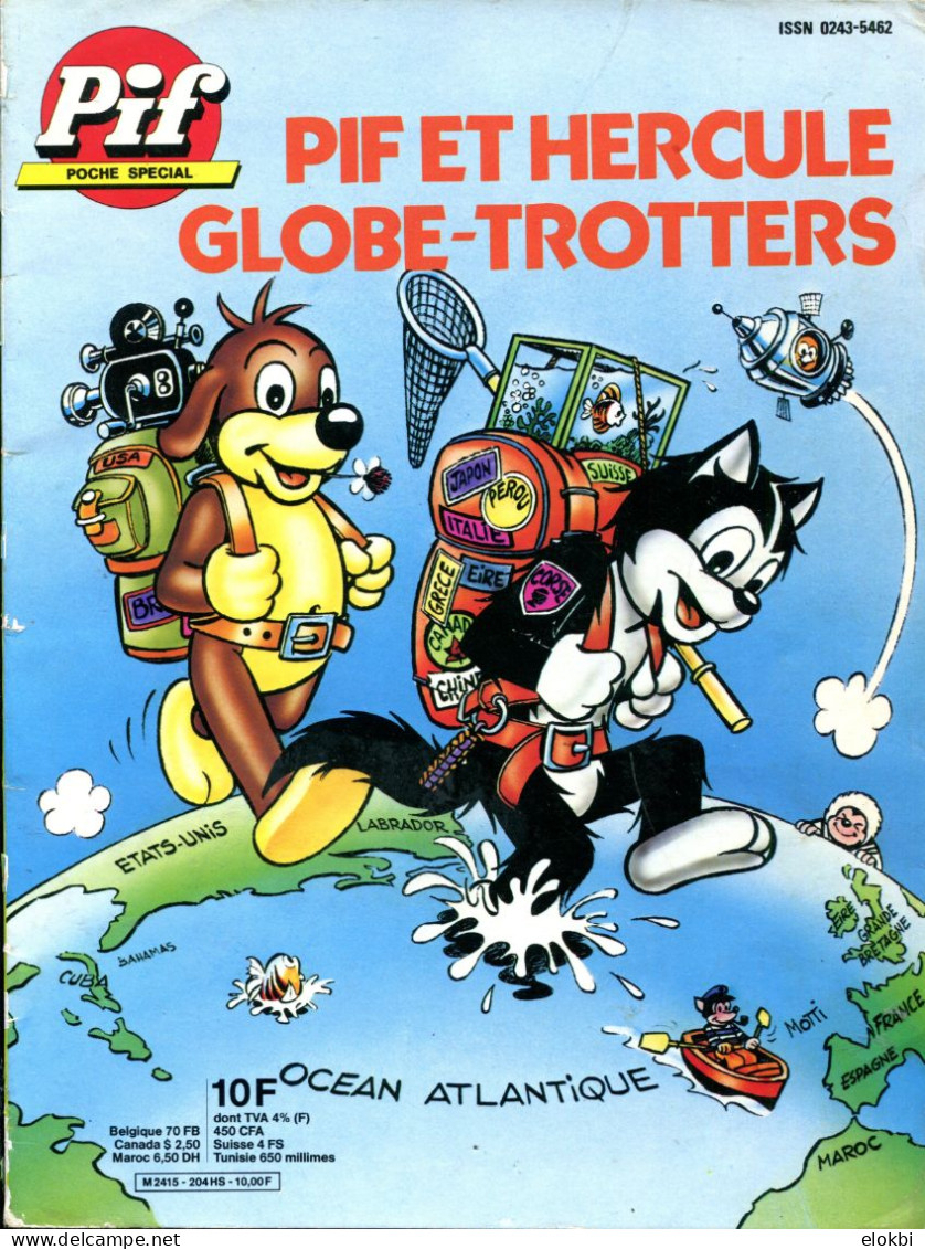 Pif Poche Spécial  "Pif Et Hercule Globe-trotters" D'avril 1982 - Pif - Autres