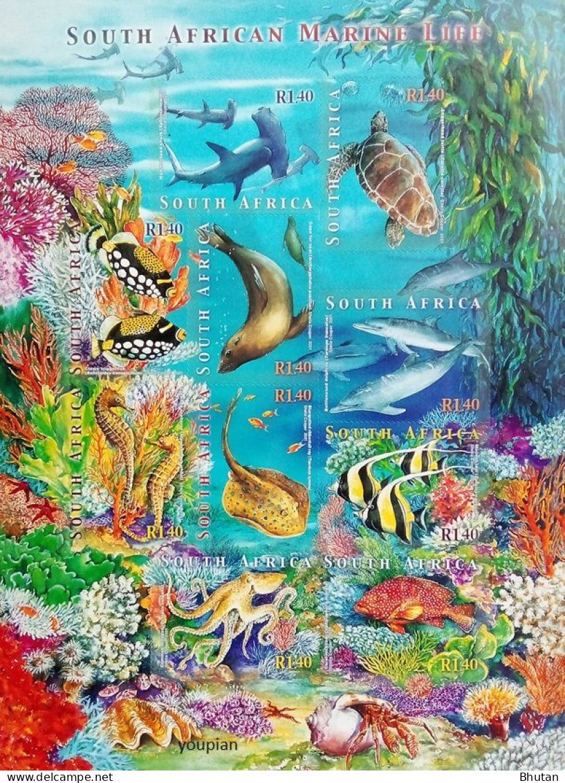 South Africa 2001, Marine Life, MNH S/S - Neufs