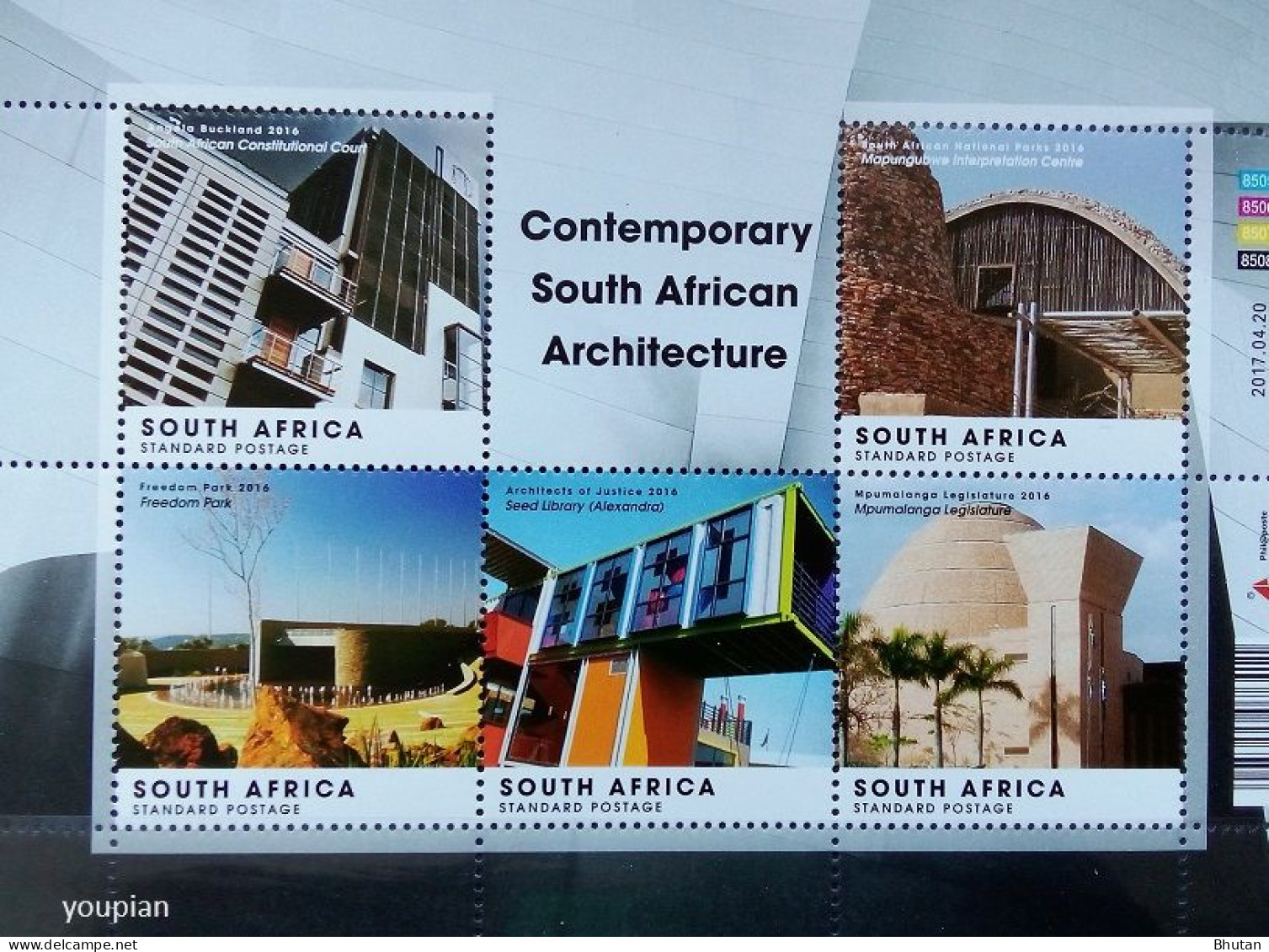 South Africa 2017, Contemporary South African Architecture, MNH S/S - Unused Stamps