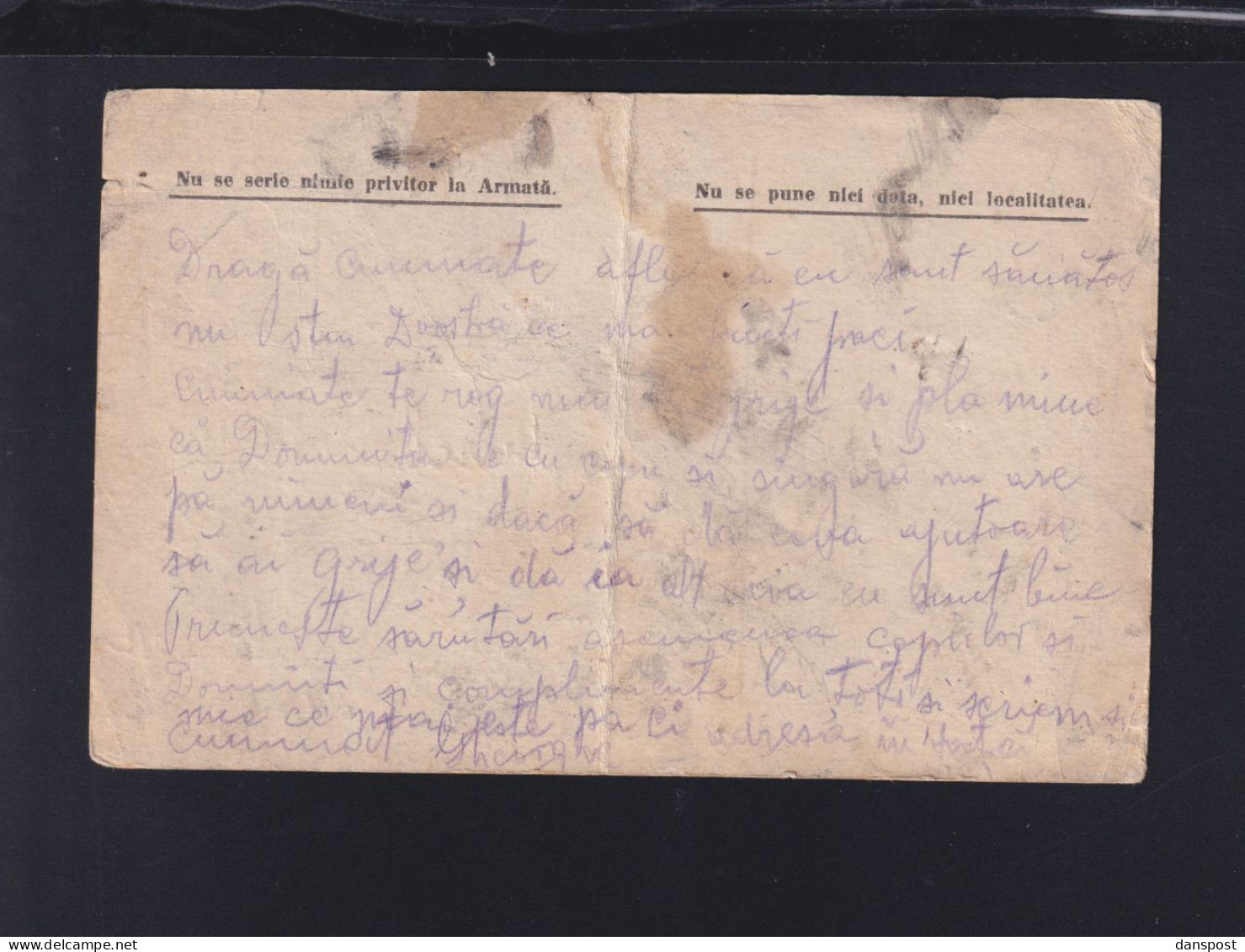 Rumänien Romania Feldpost Zensur - 1ste Wereldoorlog (Brieven)