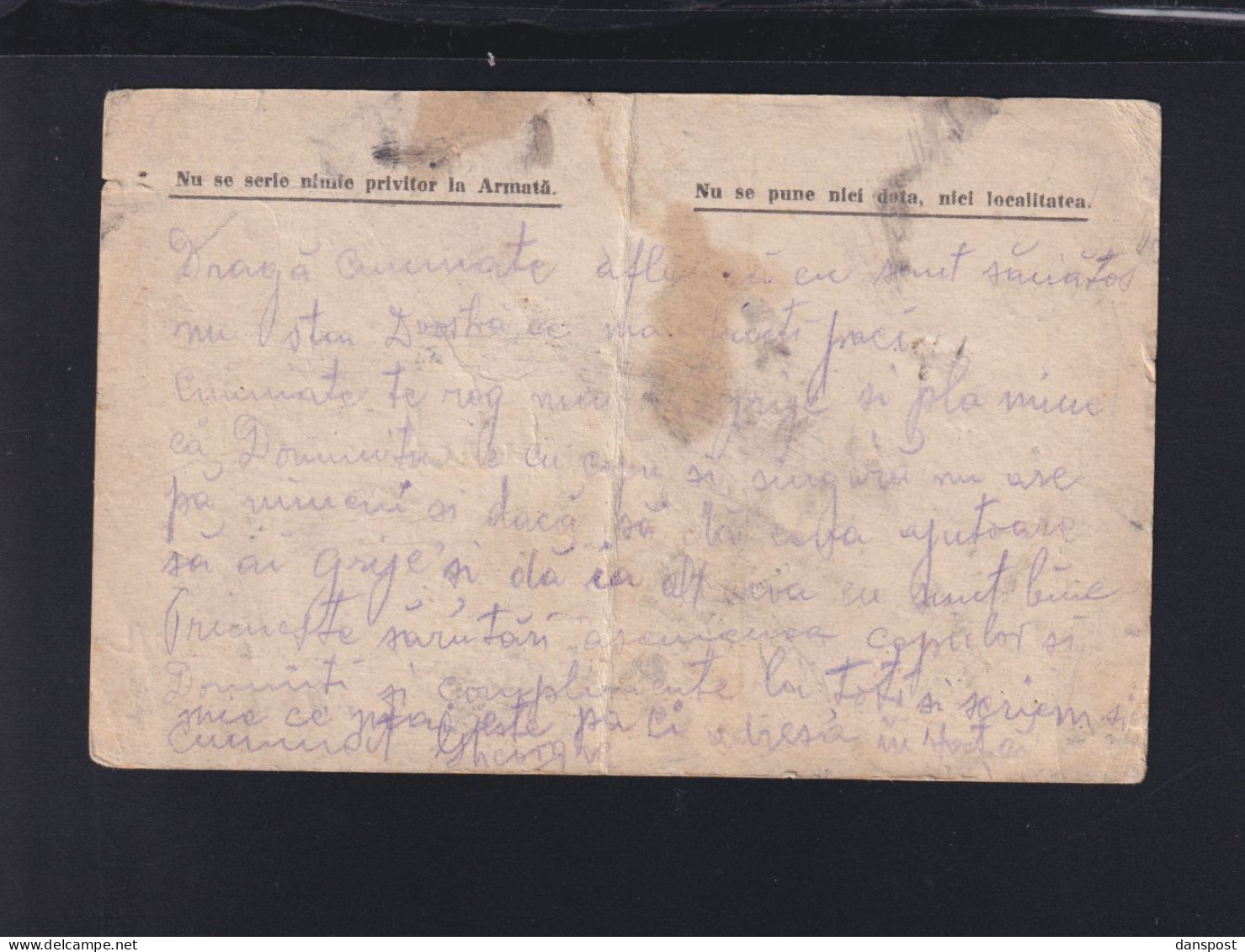 Rumänien Romania Feldpost Zensur - Cartas De La Primera Guerra Mundial