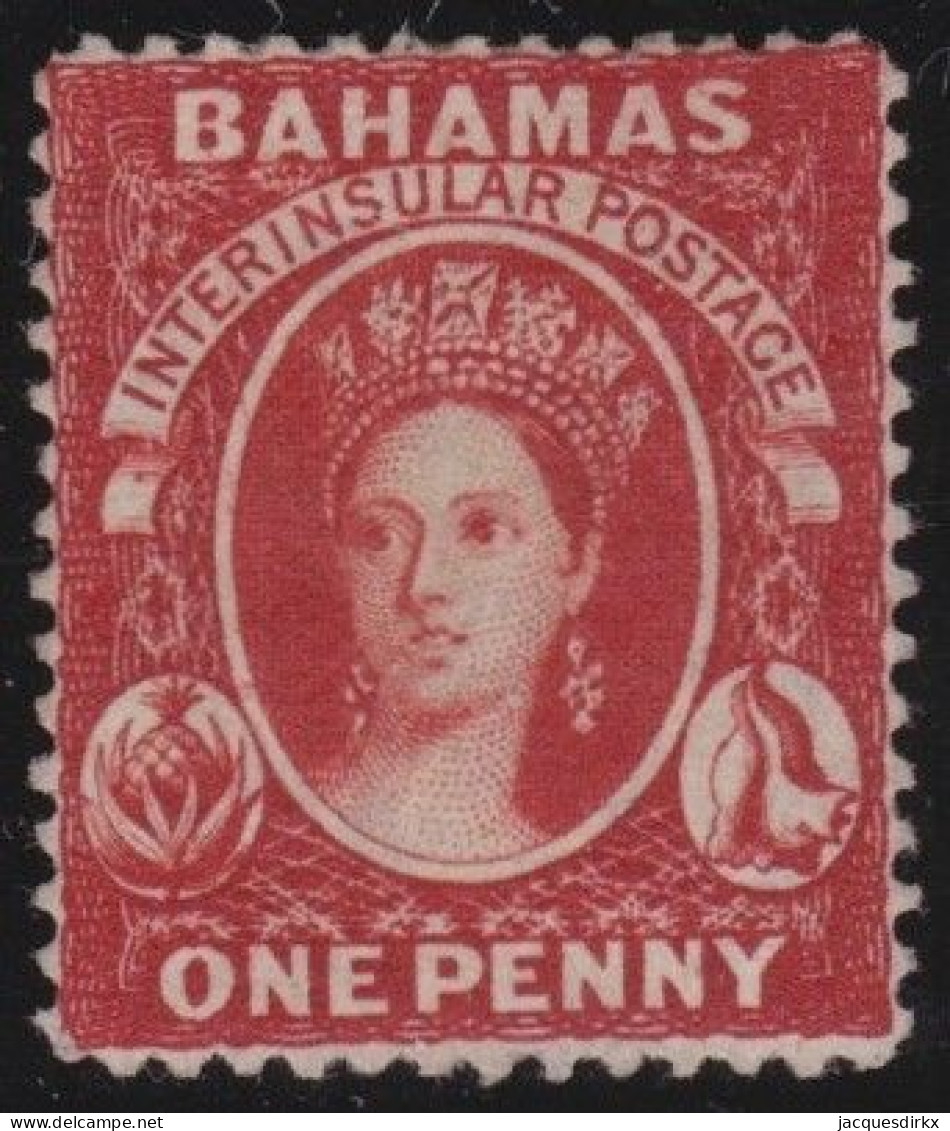 Bahamas    .  SG   .   21 (2 Scans) .   Perf. 12½  .  Crown  CC   .    *      .  Mint-VLH - 1859-1963 Colonia Británica