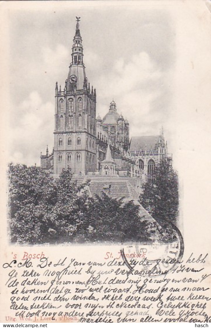 2603668‘s Bosch, St Janskerk. – 1899. (kleine Vouwen In De Hoeken) - 's-Hertogenbosch