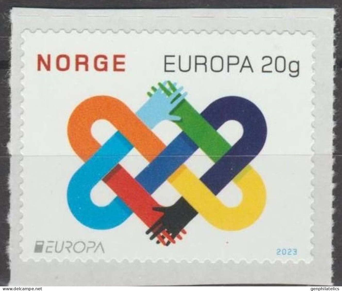 NORWAY 2023 Europa CEPT. The Peace - Fine Stamp (self-adhesive) MNH - Ongebruikt