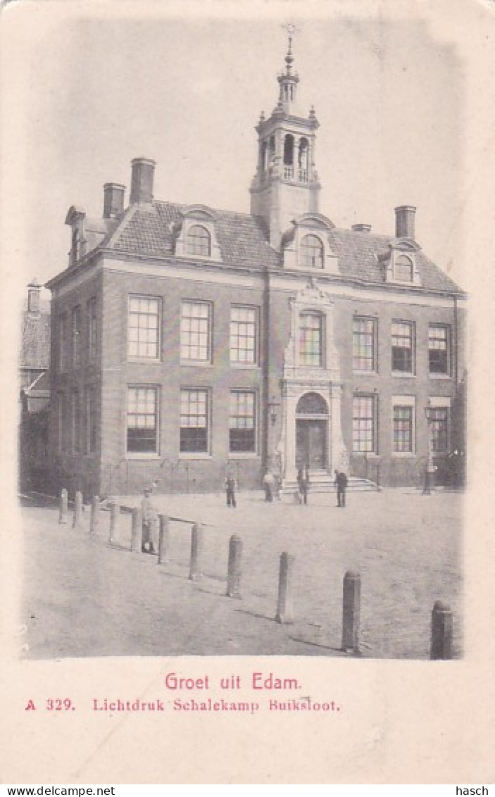 2603748Groet Uit Edam, Rond 1900. (minuscule Vouwen In De Hoeken) - Edam