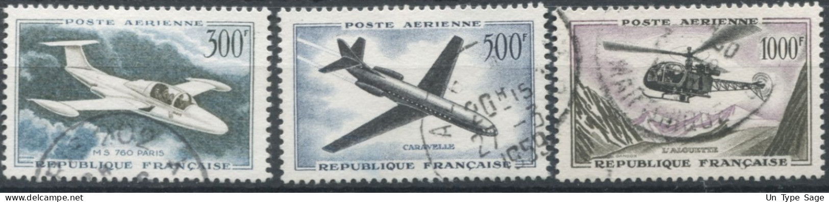 France PA N°35 à 37, Oblitérés - (F1504) - 1927-1959 Gebraucht