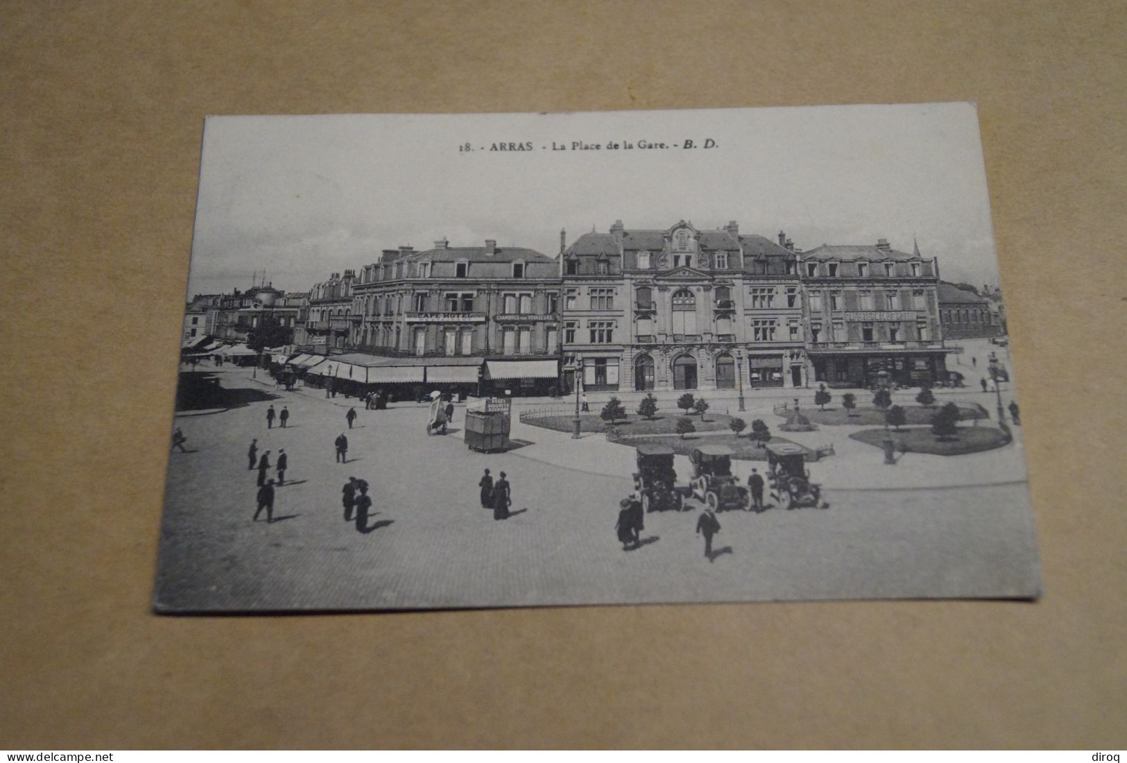 Belle Carte Ancienne,Arras  , Place De La Gare, Pour Collection - Andere & Zonder Classificatie