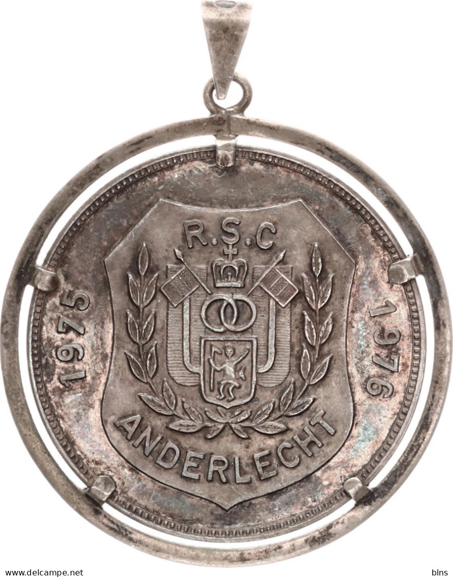 Medaille Ter Gelegenheid Van De Titel Van R.S.C. Anderlecht In Seizoen 1975-1976 - Bekleidung, Souvenirs Und Sonstige