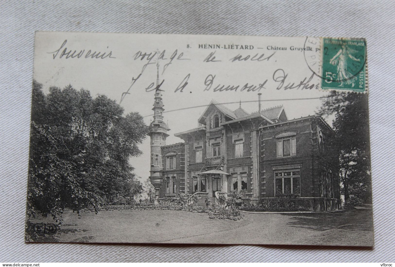 Cpa 1907, Hénin Liétard, Château De M. Gruyelle, Pas De Calais 62 - Henin-Beaumont