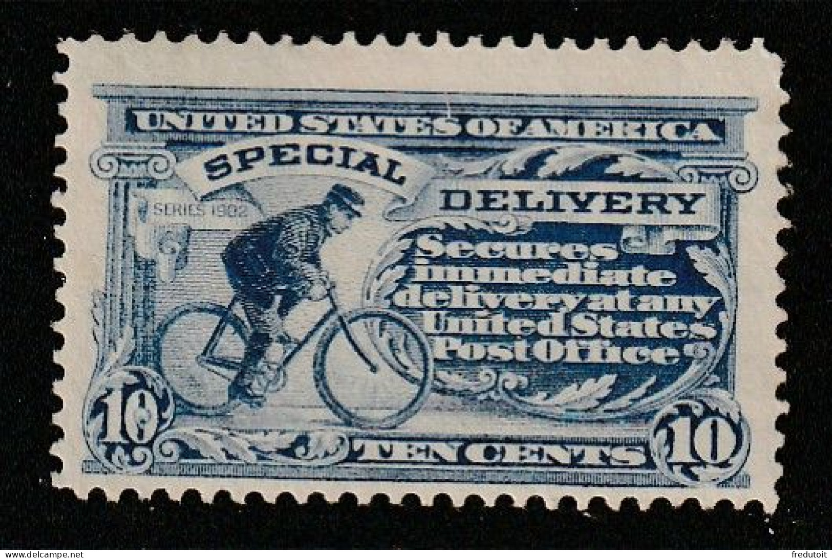 Etats-Unis D'Amérique - Timbres Exprès : N°8 * (1902-14) 10c Outremer (dentelé 12) - Express & Recomendados