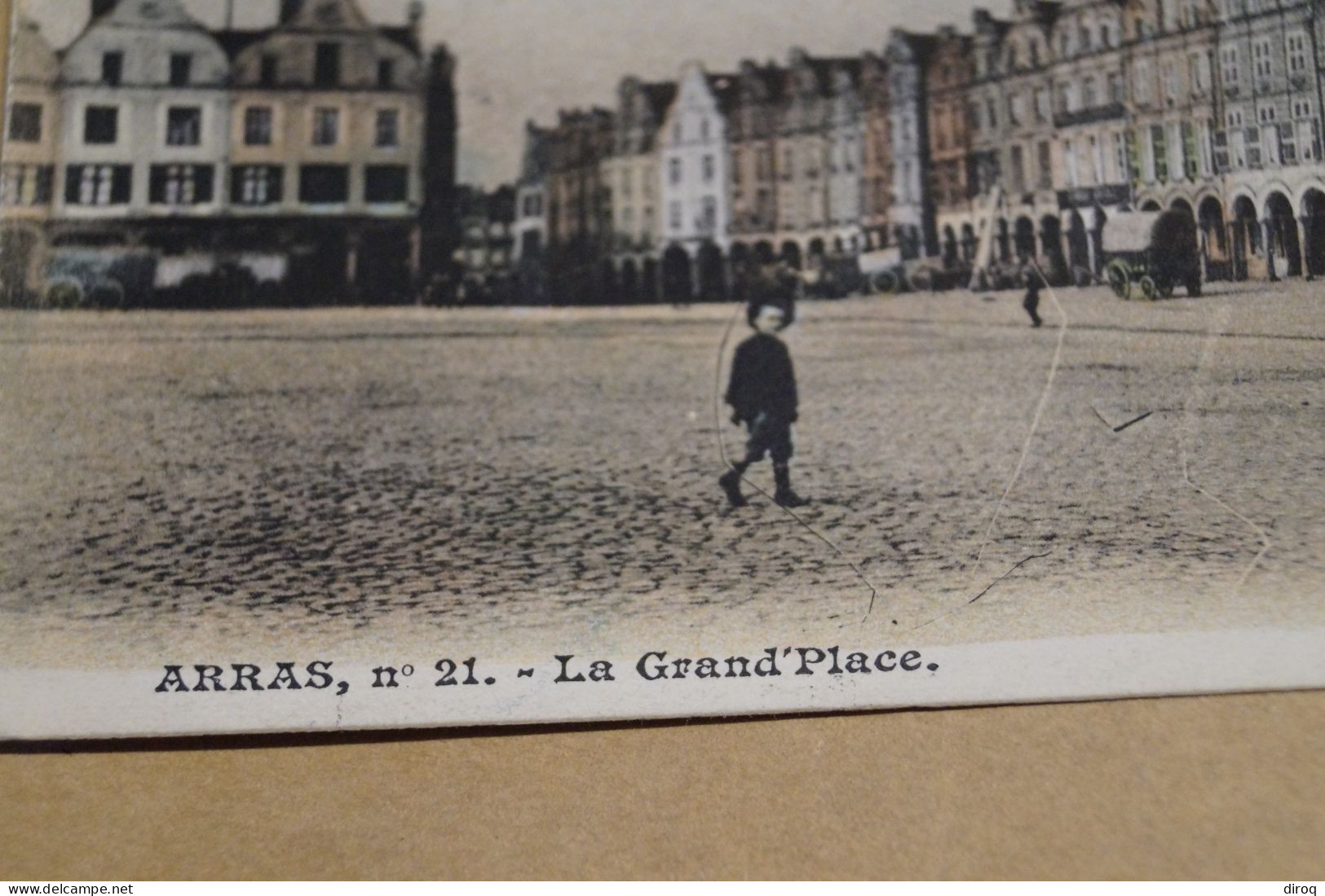 Belle Carte Ancienne,Arras ,N° 21 , La Grand'Place, RARE,colorisé,pour Collection - Sonstige & Ohne Zuordnung