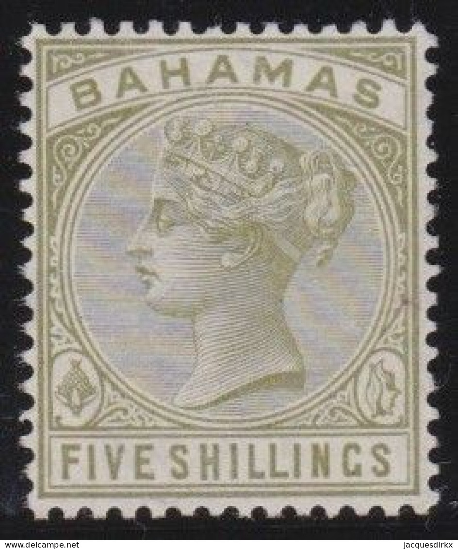 Bahamas    .  SG   .   56  (2 Scans)  .   Perf. 14  .  Crown  CA   .   (*)       .  Mint Without Gum - 1859-1963 Colonie Britannique