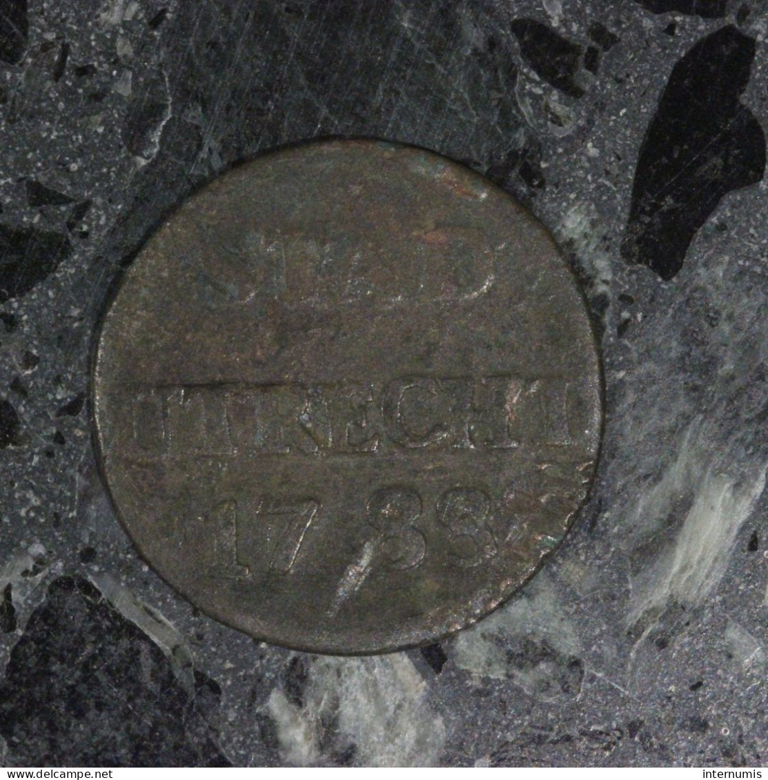  Pays Bas / Netherlands, , 1 Duit, 1788, Utrecht, Cuivre (Copper), B+ (F),
KM#91 - …-1795 : Vereinigte Provinzen