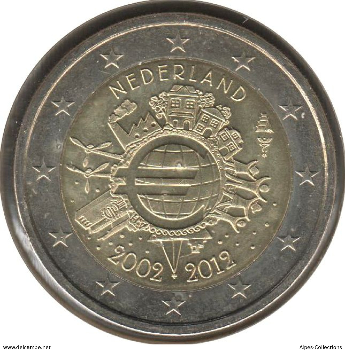 PB20012.1 - PAYS-BAS - 2 Euros Commémo. 10 Ans De L'euro - 2012 - Pays-Bas