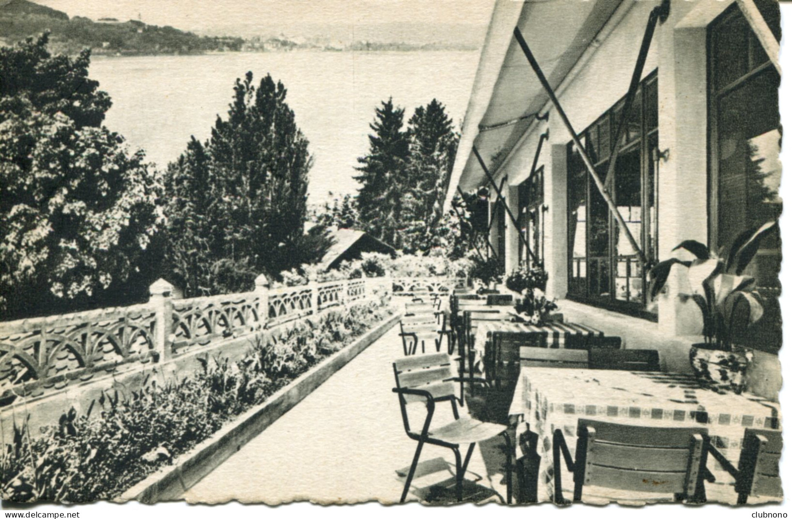 CPA - VEYRIER - AUBERGE DU COL VERT - UNE TERRASSE (ETAT PARFAIT) - Veyrier