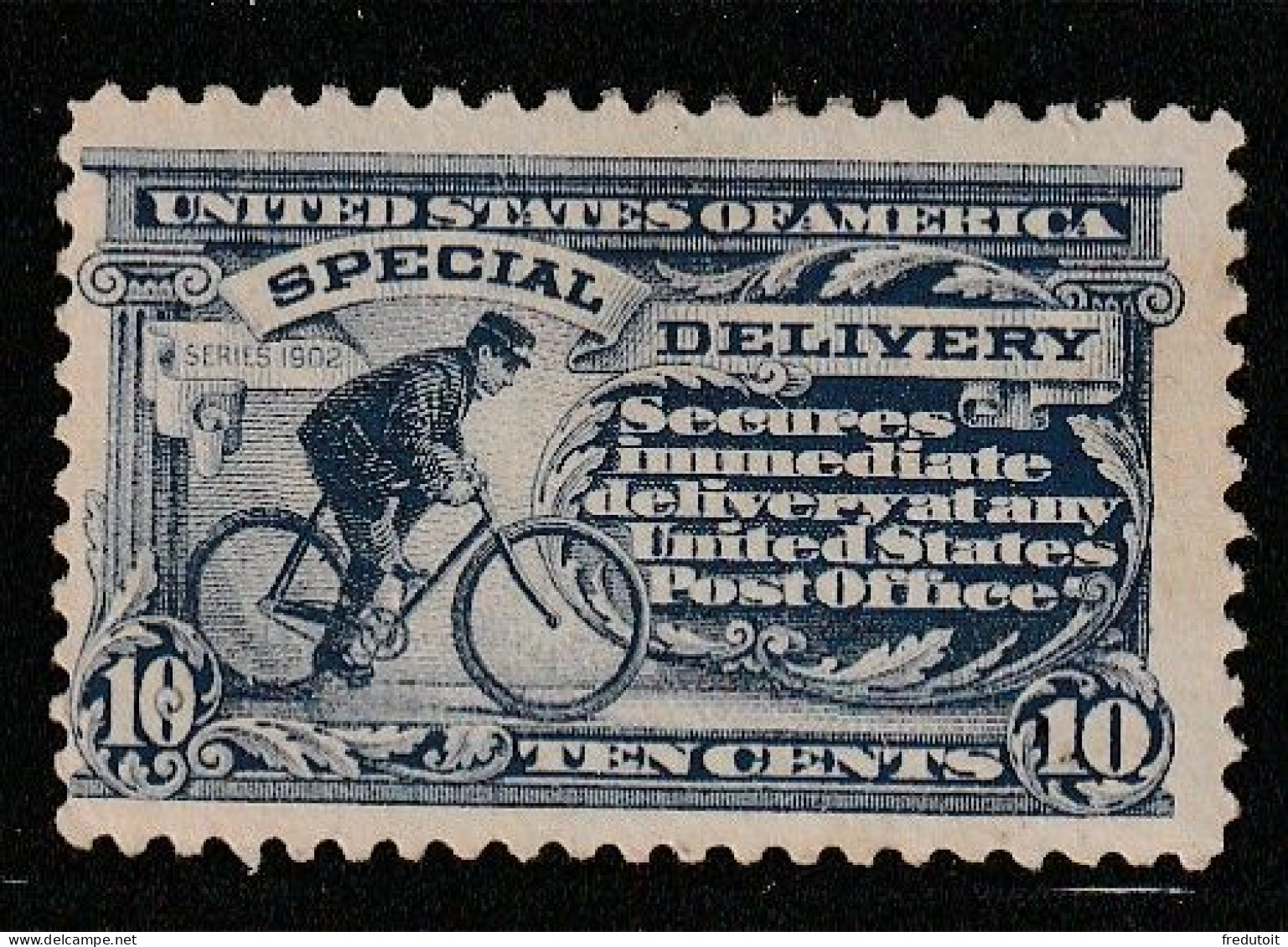 Etats-Unis D'Amérique - Timbres Exprès : N°9 * (1902-14) 10c Outremer (dentelé 11) - Express & Recomendados