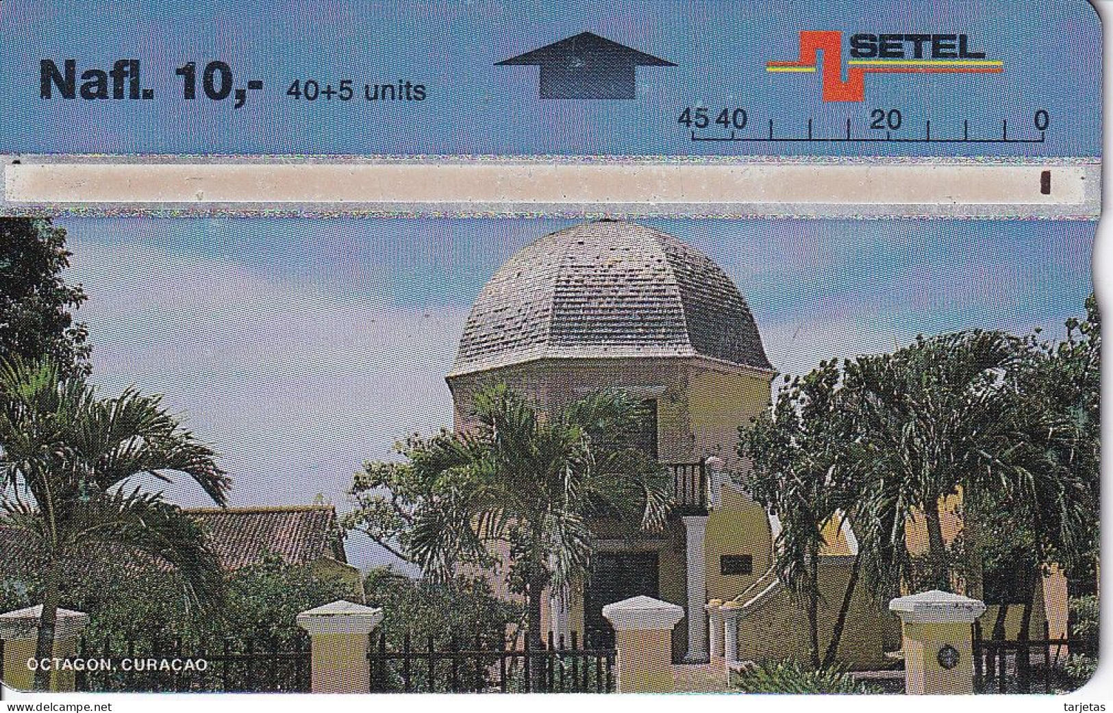 TARJETA DE CURACAO DE EL OCTAGON - Antilles (Other)