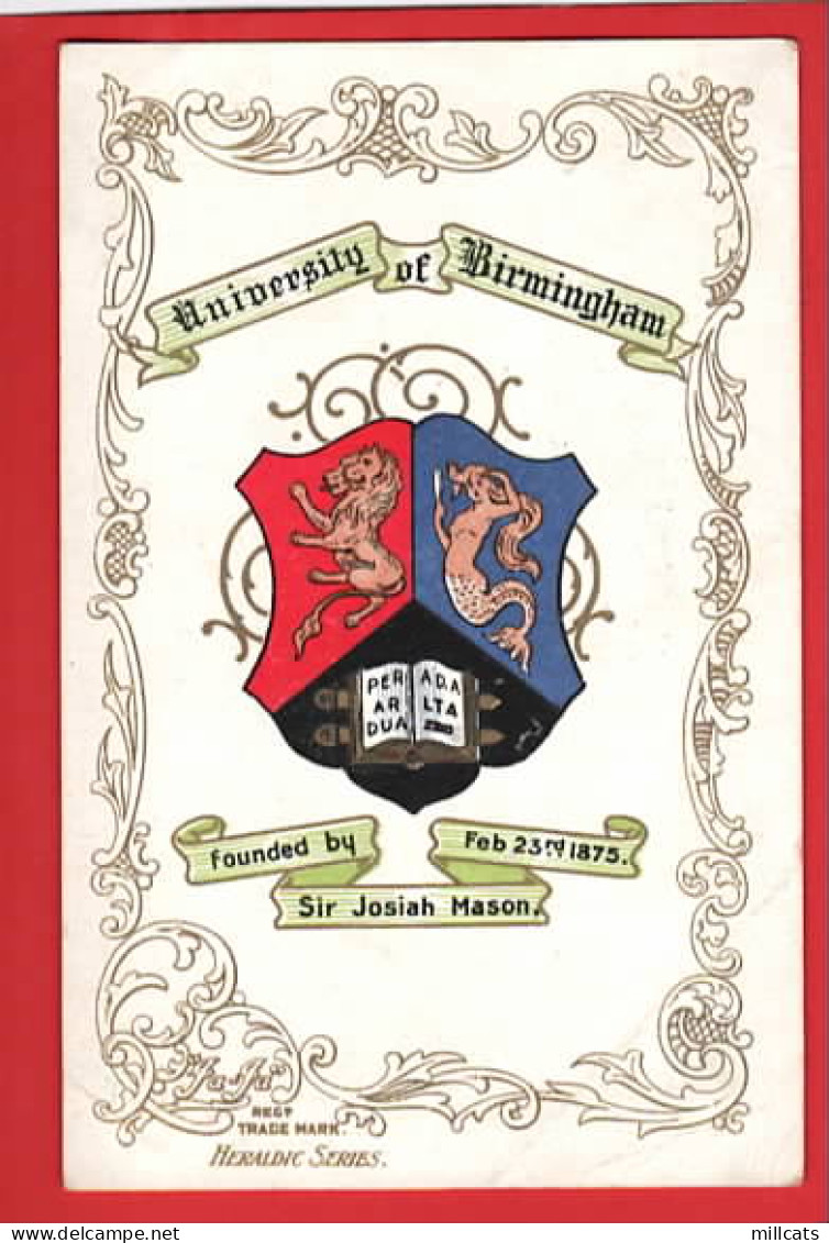 BIRMINGHAM UNIVERSITY  HERALDIC CREST JA JA SERIES - Birmingham