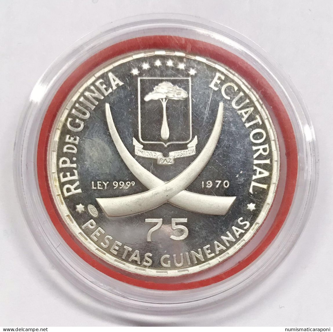 GUINEA Ecuatorial 75 Pesetas 1970 Km#10  E.436 - Equatoriaal Guinea
