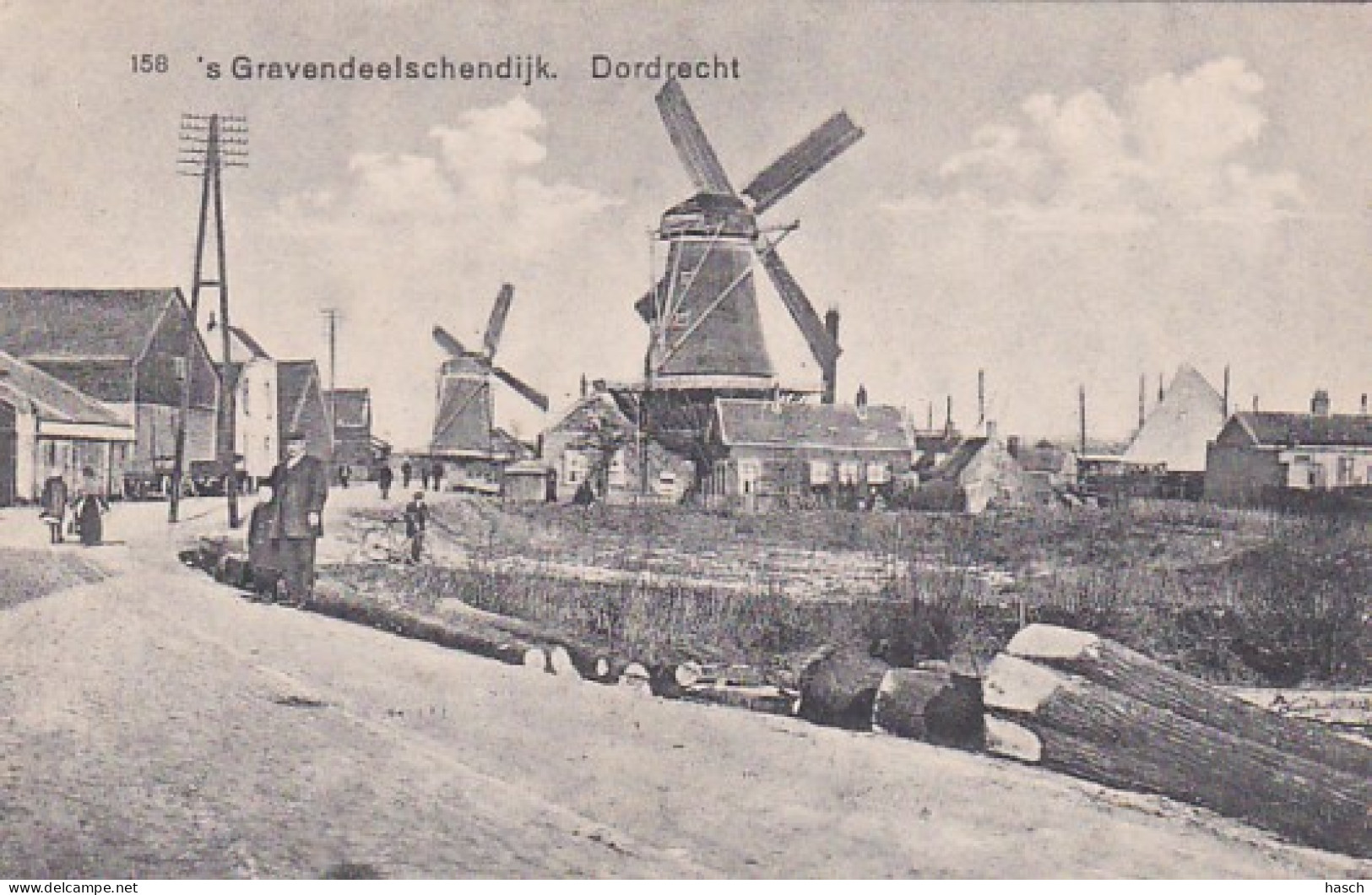 2604      115         Dordrecht, ’s Gravendeelschendijk. Oliemolen De Zeelt Van Lebret. Korenmolen De Pelikaan Van - Dordrecht