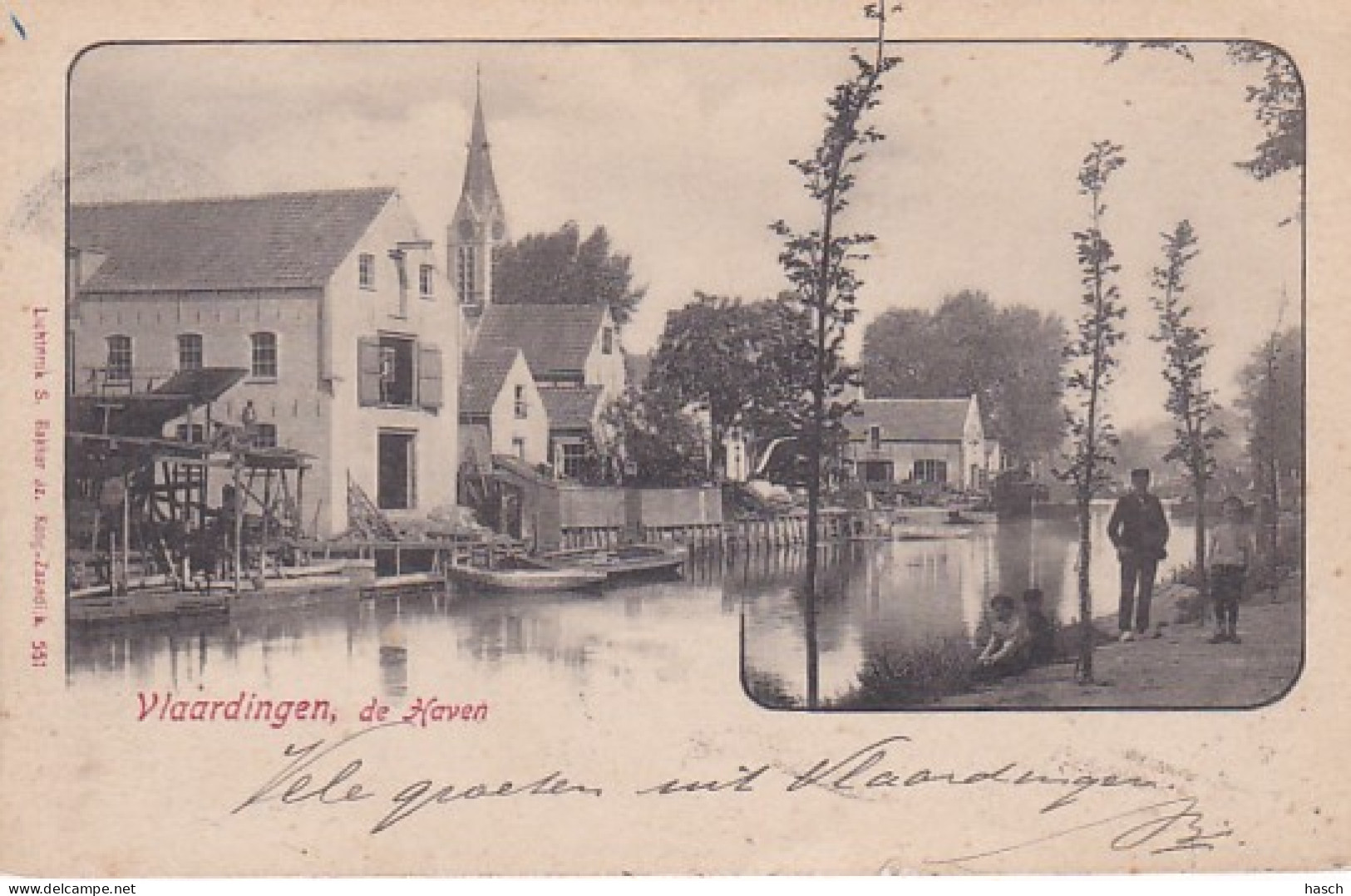 260431Vlaardingen, De Haven (poststempel 1903) - Vlaardingen