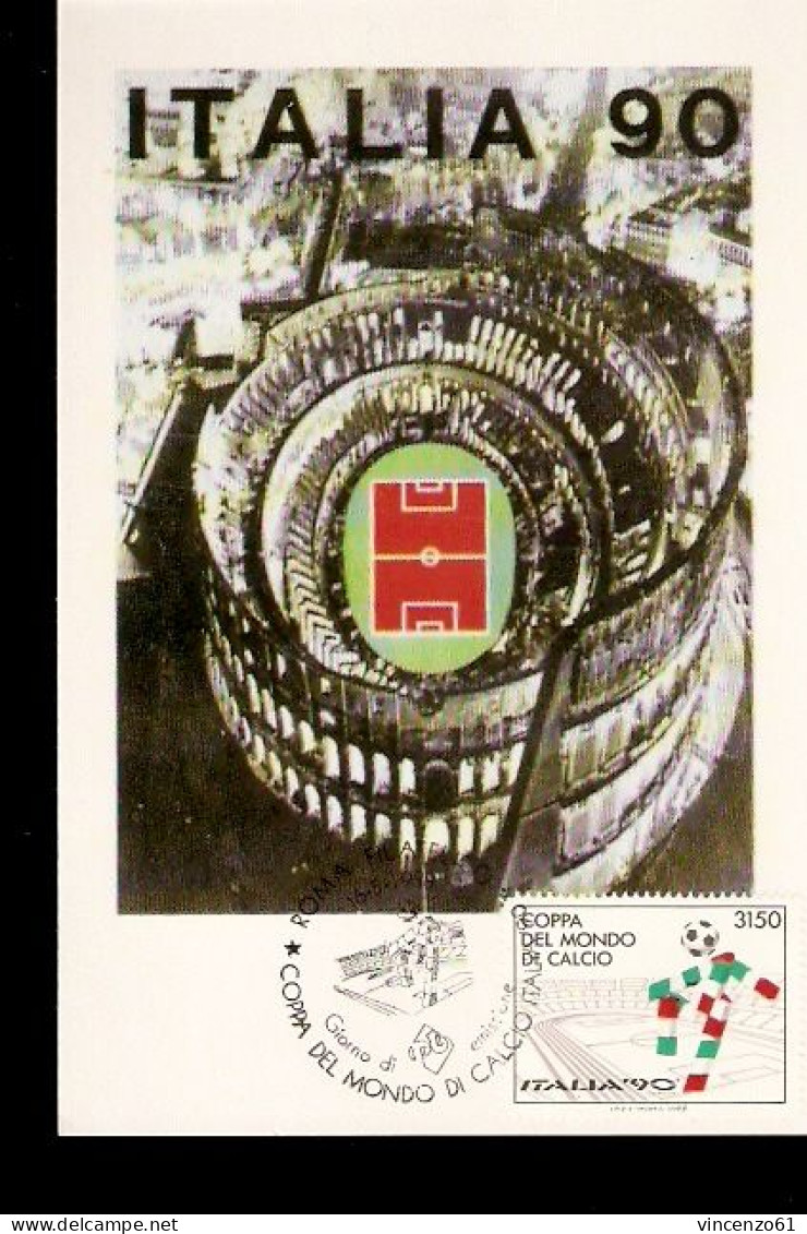 Italia 90 Serie Di 6 Cartoline Numerate 051/100 Annullo Speciale Verso Italia 90 - 1990 – Italie