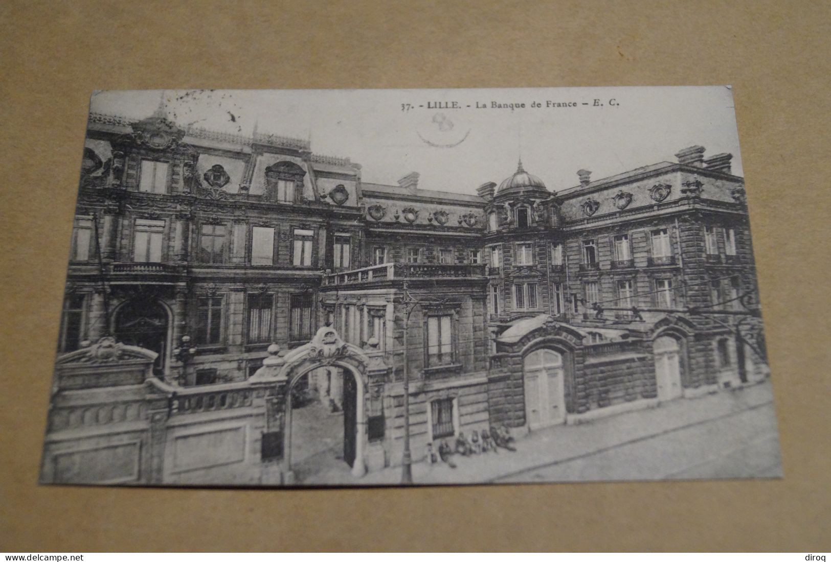 Belle Carte Ancienne, Lille , Banque De France , 1913 ,pour Collection - Lille