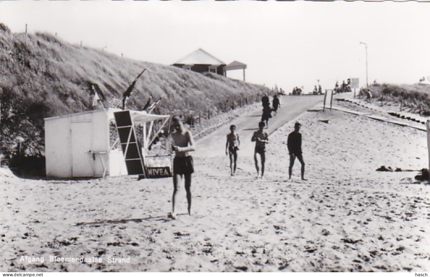 260490Afgang Bloemendaalse Strand. (MOOIE FOTO KAART) - Bloemendaal