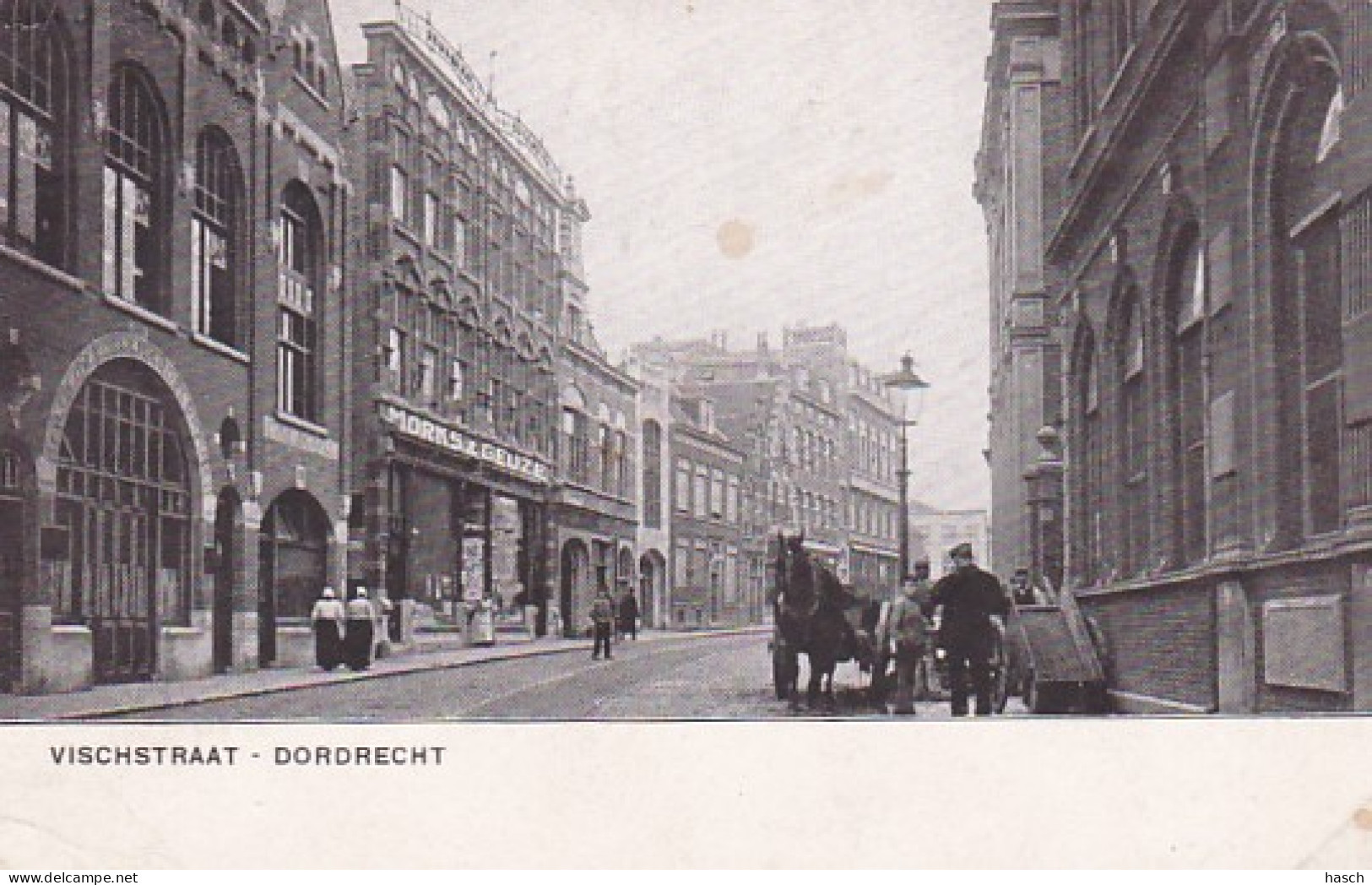 2604116Dordrecht, Vischstraat (poststempel 1911)(zie Hoeken) - Dordrecht