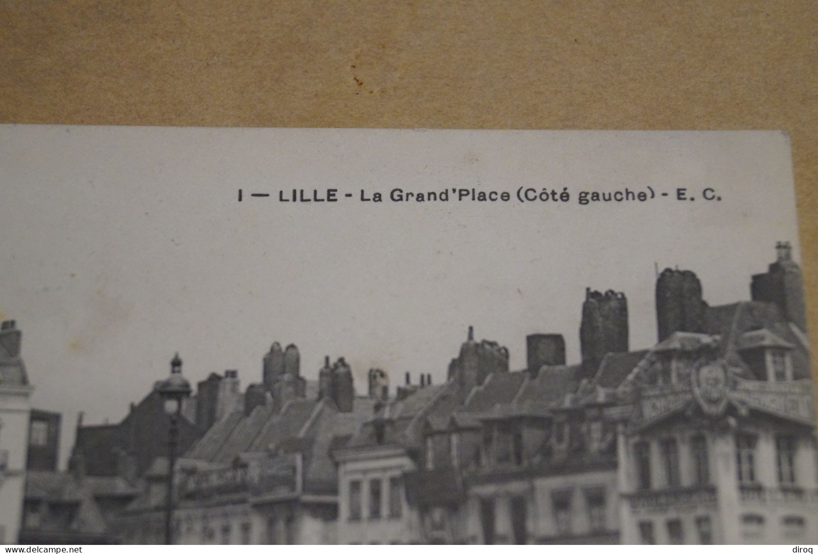 Belle Carte Ancienne, Lille , La GrandéPlace Côté Gauche ,pour Collection - Lille