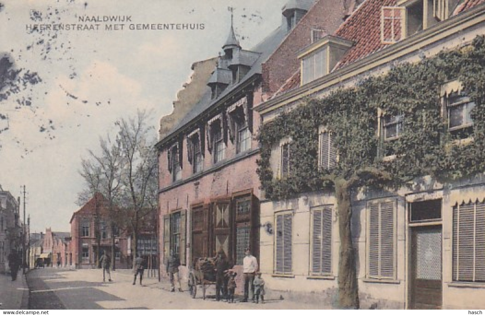 2604192Naaldwijk, Heerenstraat Met Gemeentehuis.  - Naaldwijk