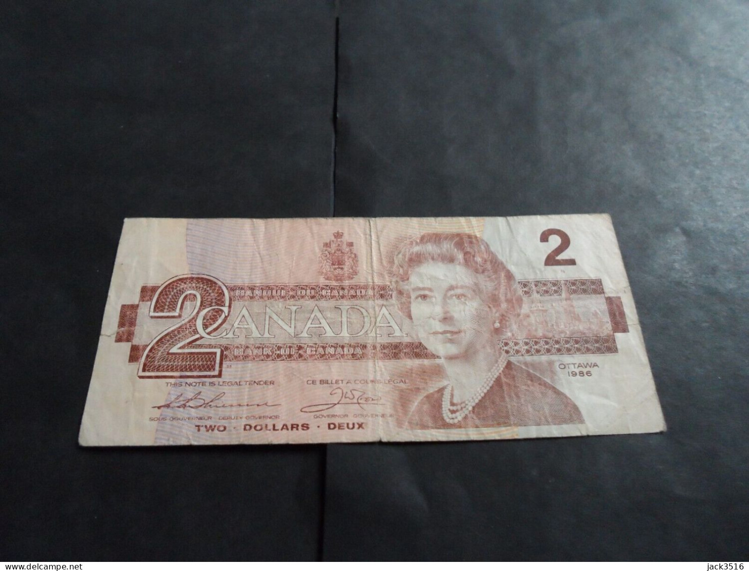 Canada:2 Dollars 1986 Bcf - Canada