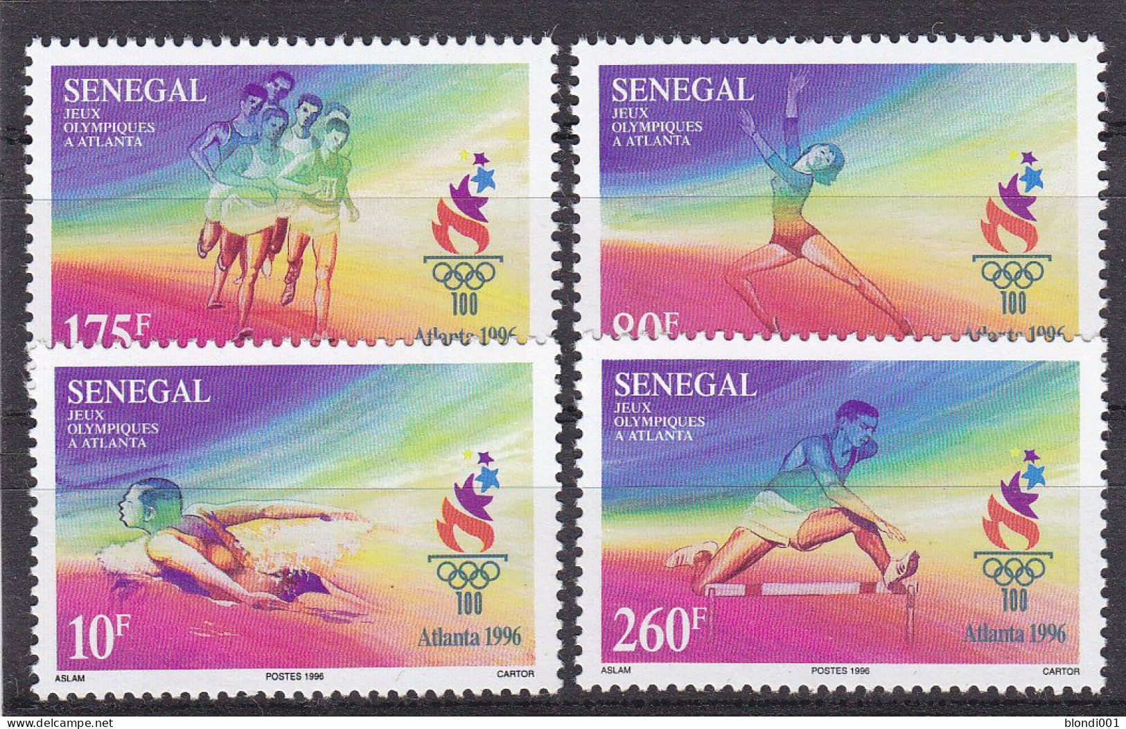 Olympics 1996 - Swimming - SENEGAL - Set MNH - Ete 1996: Atlanta