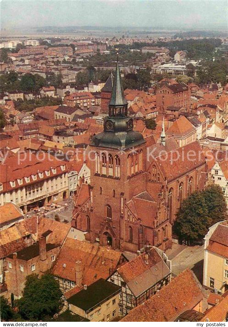 72848893 Guestrow Mecklenburg Vorpommern Stadt Und Pfarrkirche St Marien Luftbil - Guestrow