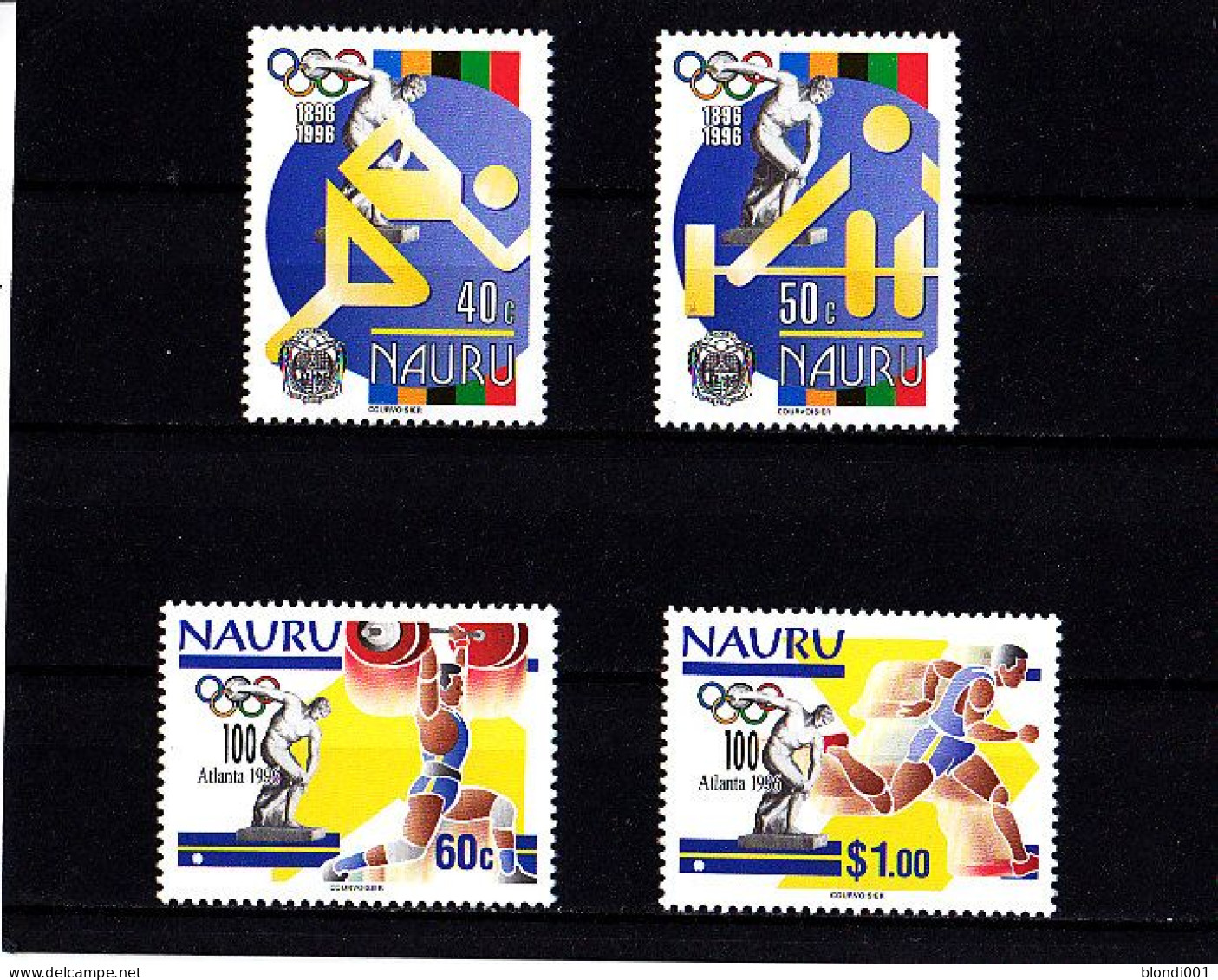 Olympics 1996 - Weightlifting - NAURU - Set MNH - Ete 1996: Atlanta