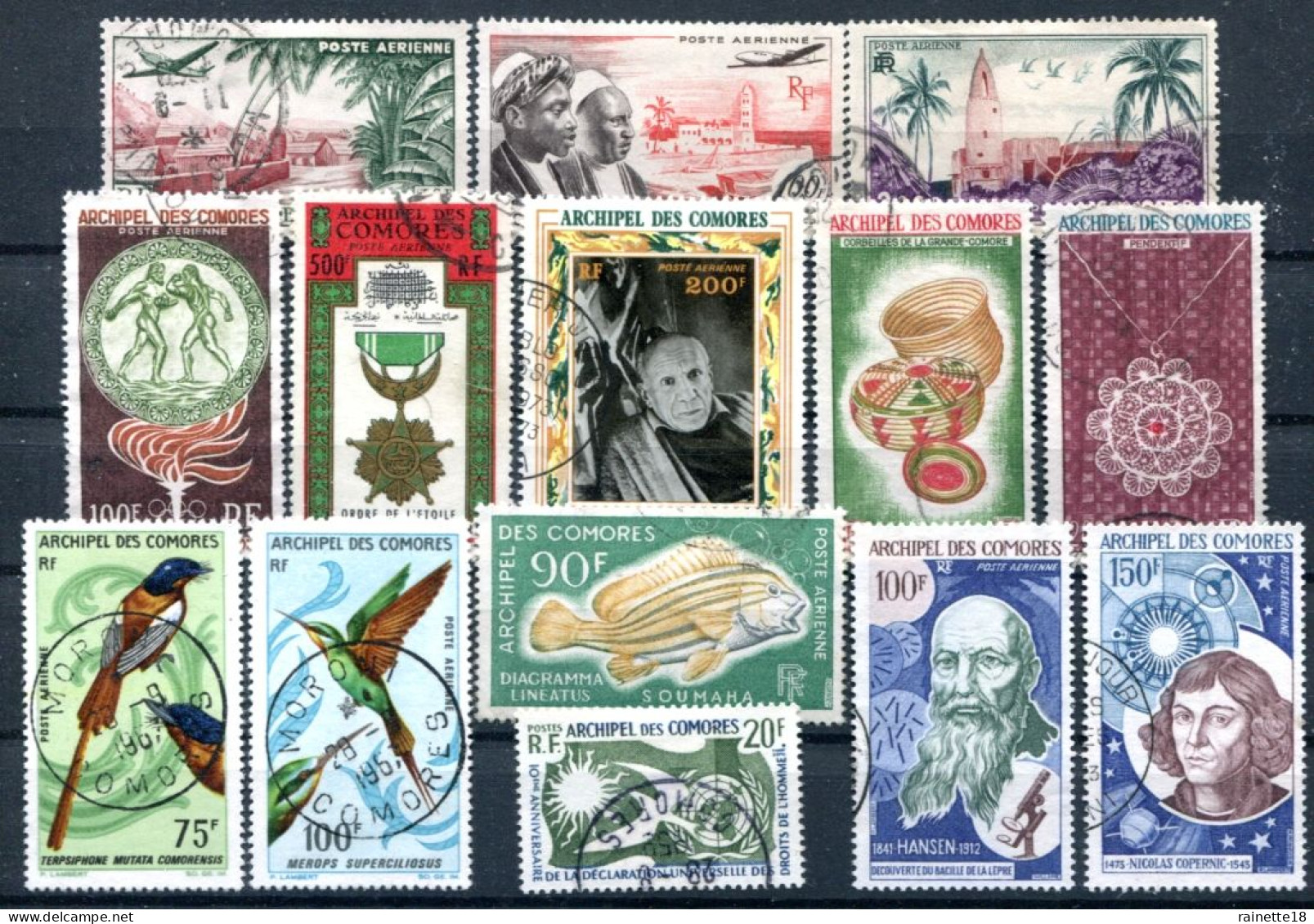 Archipel Des Comores   Divers  PA  Oblitérés + Poste N° 15 - Airmail