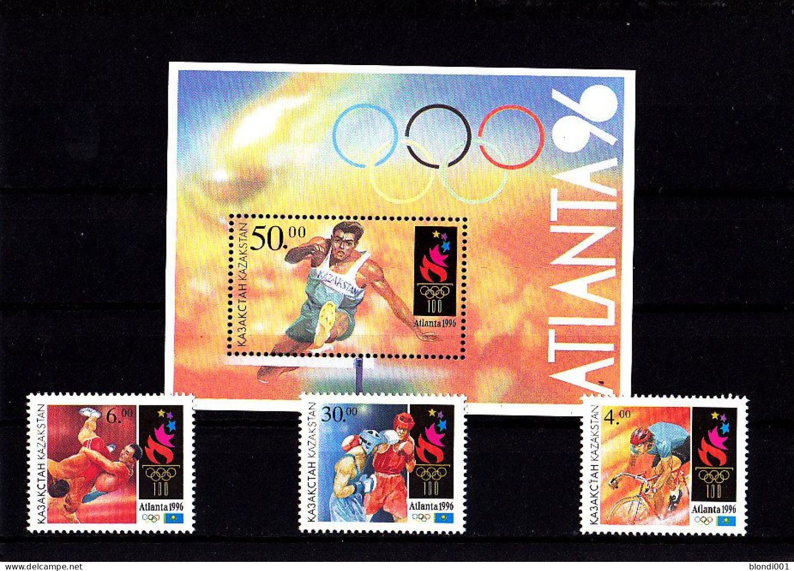 Olympics 1996 - Cycling - KAZAKSTAN - S/S+Set MNH - Ete 1996: Atlanta