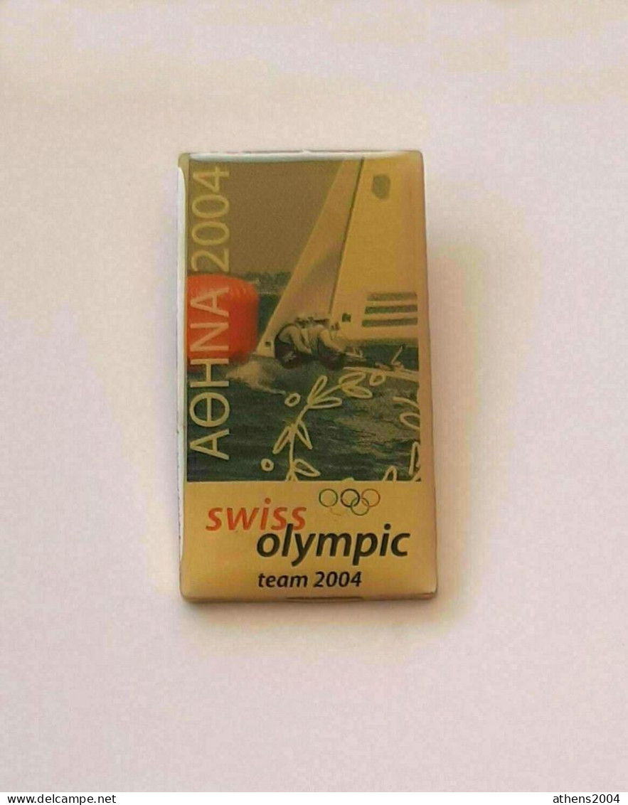 Athens 2004 Olympic Games - Switzerland Dated NOC Pin, Sailing - Jeux Olympiques