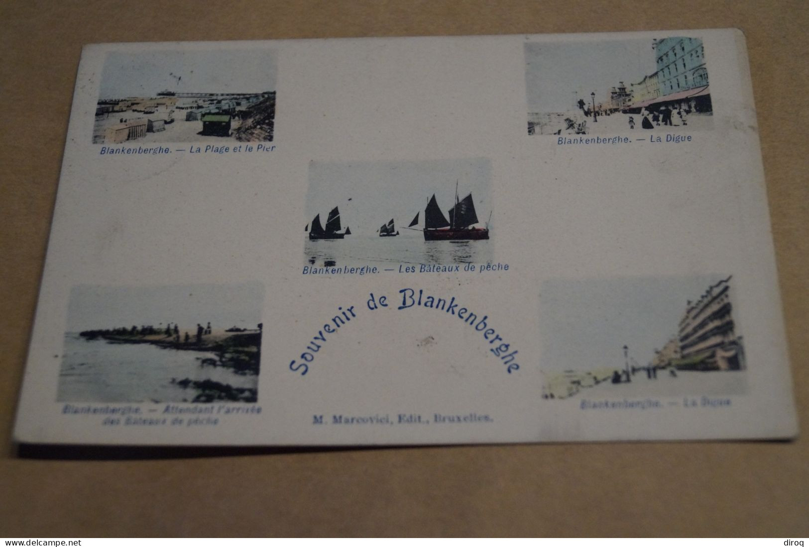 Belle Carte Ancienne, Blankenberghe,souvenir, 1911 ,pour Collection - Blankenberge