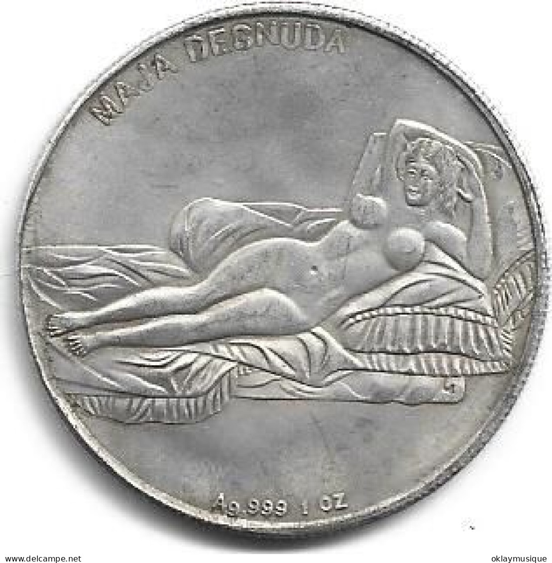 Espagne )medaille La Maja Nue De Francisco Goya 1797-1800) - Adel