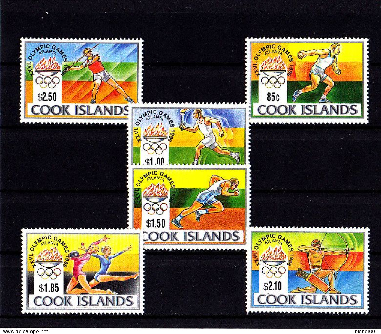 Olympics 1996 - Archery - COOK ISLANDS - Set MNH - Ete 1996: Atlanta