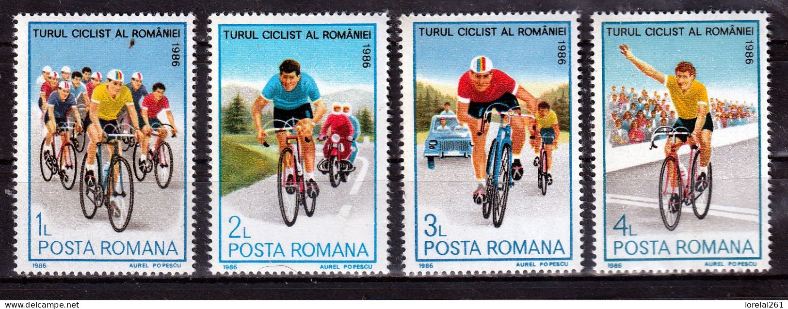 1986 - Tour à Vélo De La Roumanie Mi No 4294/4297 MNH - Ungebraucht