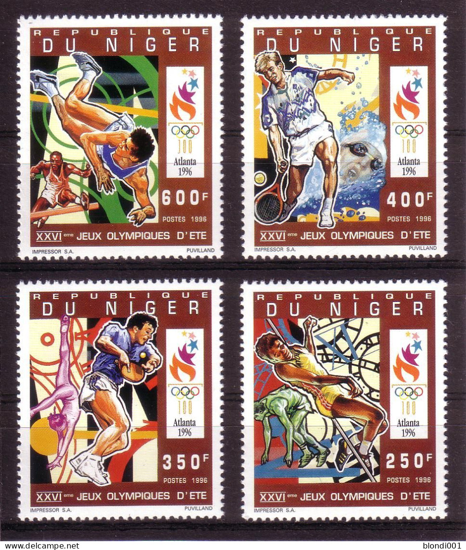 Olympics 1996 - Tennis - NIGER - Set MNH - Summer 1996: Atlanta