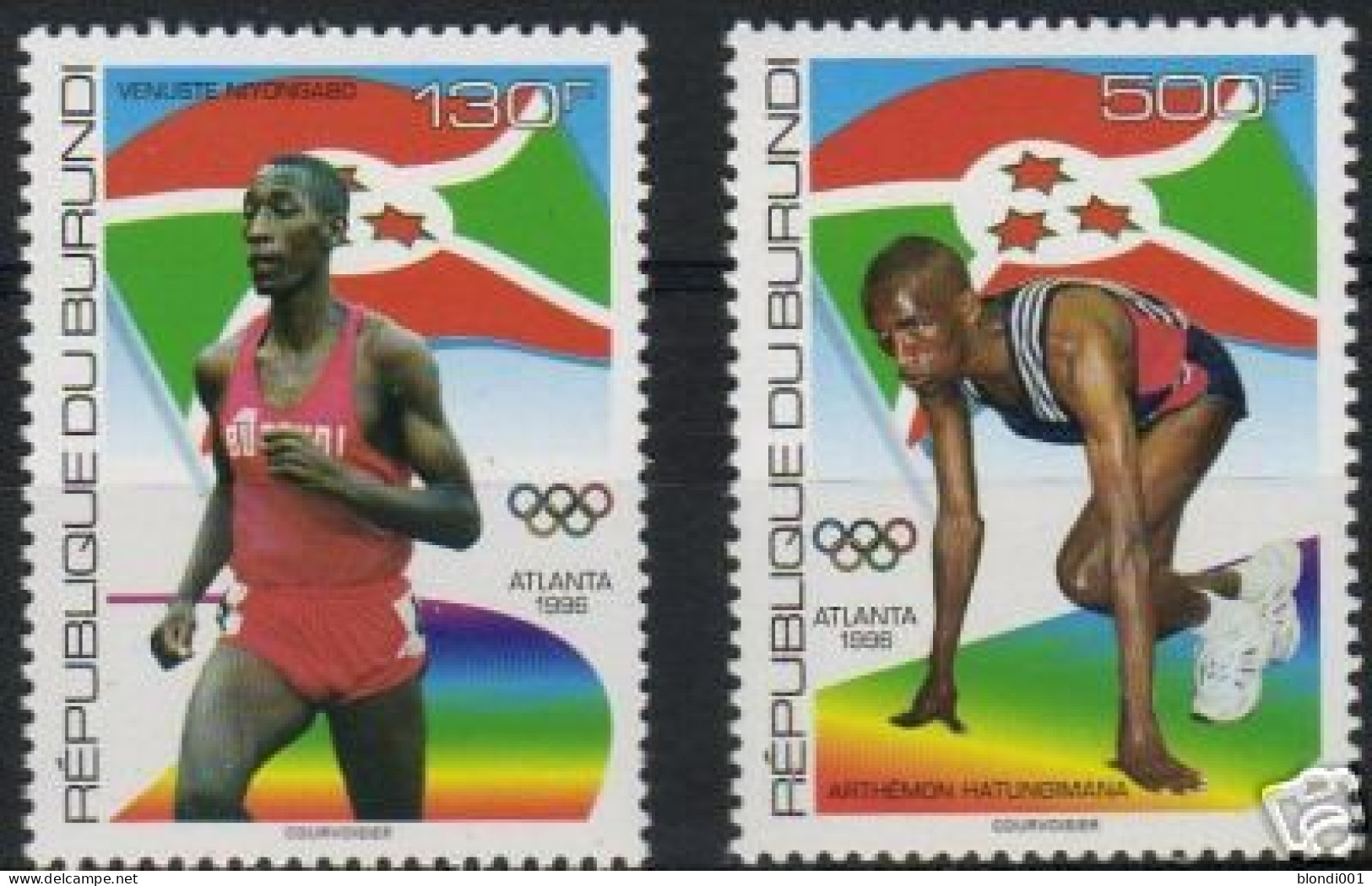 Olympics 1996 - Athletics - BURUNDI - Set MNH - Summer 1996: Atlanta