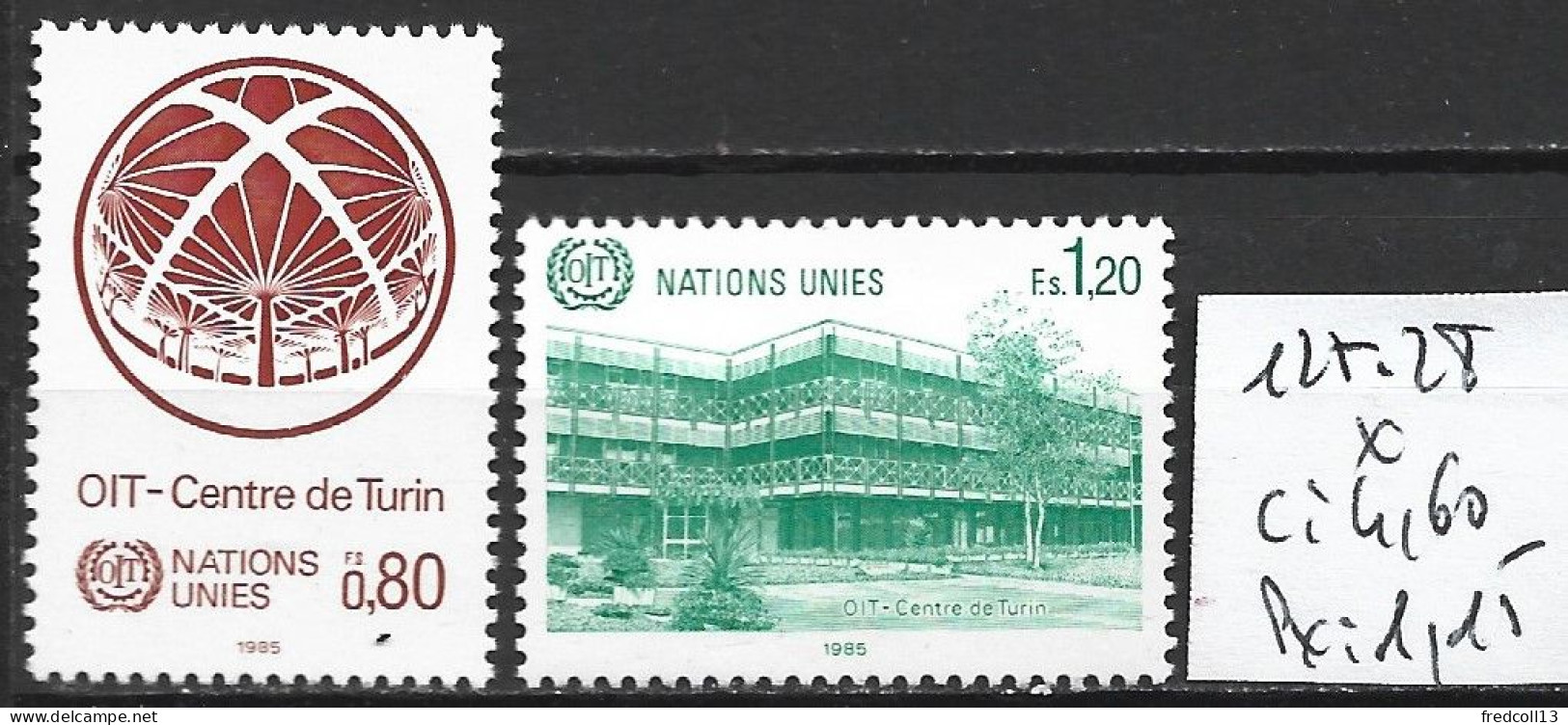 NATIONS UNIES OFFICE DE GENEVE 127-28 * Côte 4.60 € - Ungebraucht