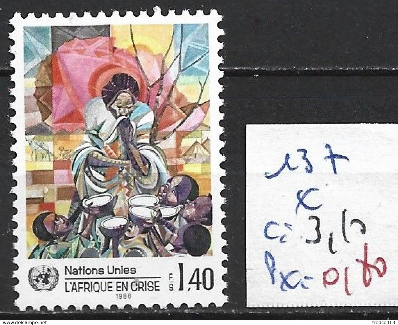 NATIONS UNIES OFFICE DE GENEVE 137 * Côte 3.10 € - Unused Stamps