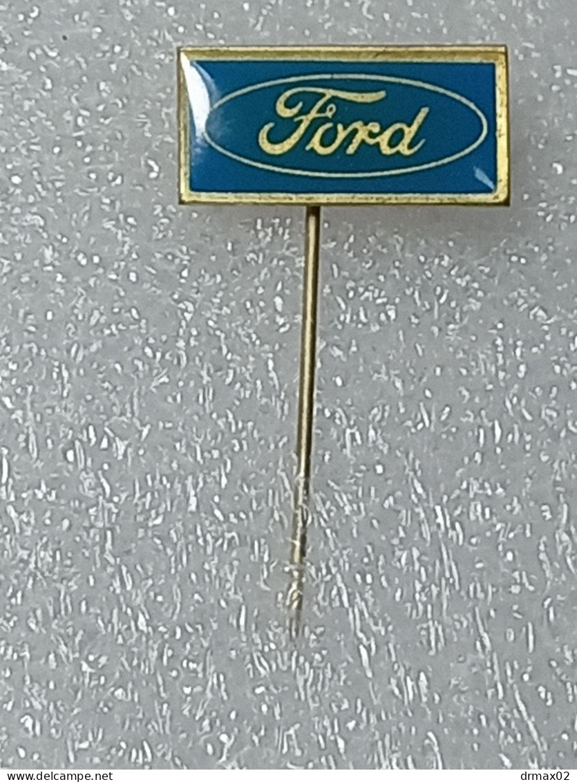 FORD Auto Moto Industry / Car OLD LOGO Voiture   - Vintage Pin Badge 60'S - Ford