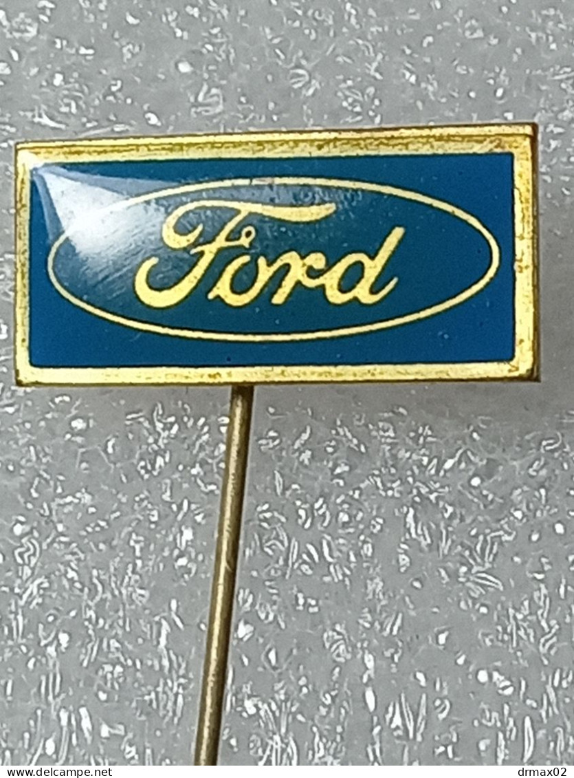 FORD Auto Moto Industry / Car OLD LOGO Voiture   - Vintage Pin Badge 60'S - Ford